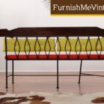 Mid Century Modern Wrought Iron Bench