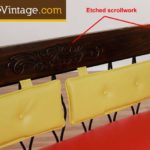 Mid Century Modern Wrought Iron Bench