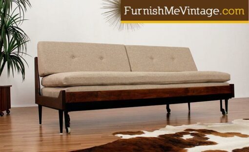 Mid Century Modern Daybed with Trundle