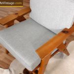 3 Matching Solid Pine Retro Arm Chairs