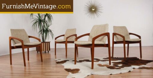 4 Kai Kristiansen Danish Teak Chairs