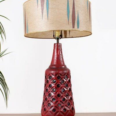 Mid Century Modern Plasto Lamp with Shade