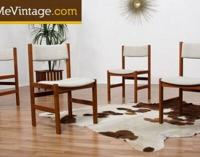 4 Danish Modern Teak Dining Chairs