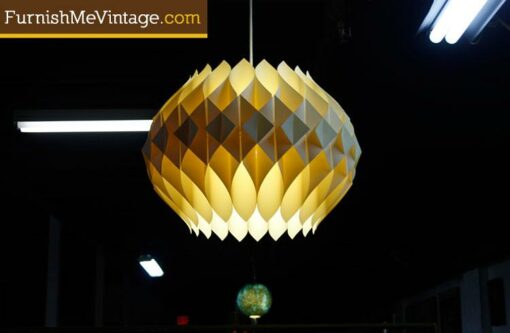 Mid Century Modern Folded Honeycomb Chandelier