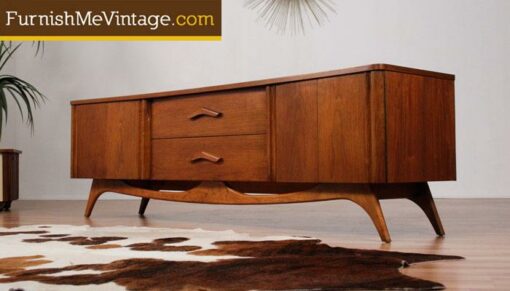 Long Low Mid Century Modern Credenza