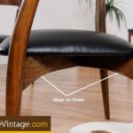 6 Retro Dining Chairs with Peabody Captains