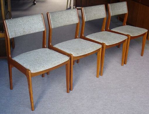 Four Modern Danish Teak Chairs