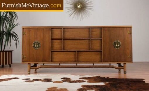 Mid Century Asian Modern Triple Dresser