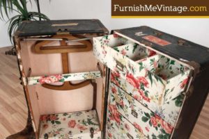 Antique Wardrobe Steamer Trunk