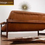 Percival Lafer Mid Century Modern Leather Sofa