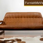 Percival Lafer Mid Century Modern Leather Sofa