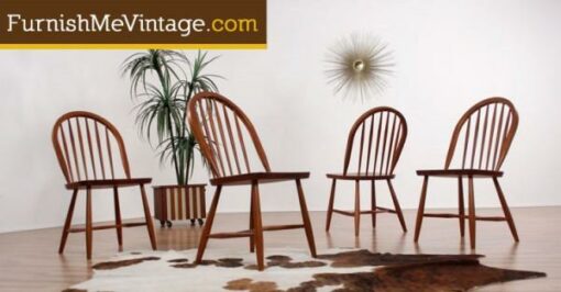 Sun Furniture Teak Spindle Dining Chairs