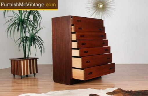 Mid Century High Boy Dresser By Founders