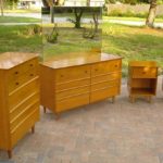 5-Piece Mid Century Modern Mahogany Bedroom Set