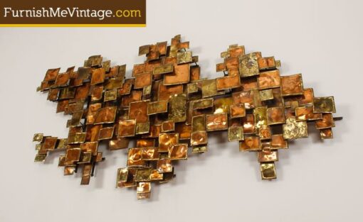 mid century modern Brutalist wall sculpture
