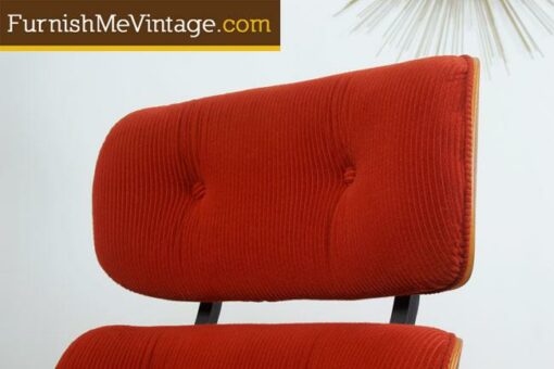 Mid century modern Eames recliner with ottoman