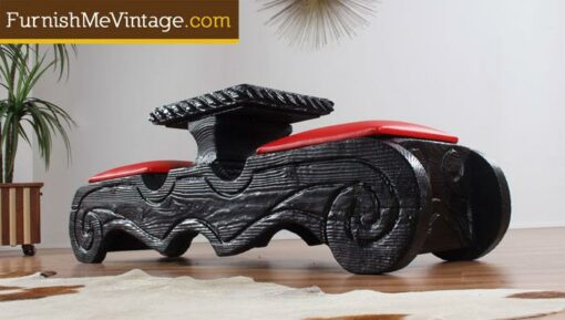 Vintage Tiki Bench by Witco