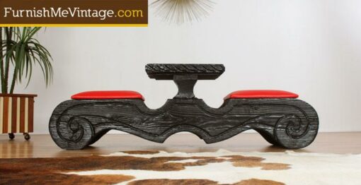 Vintage Tiki Bench by Witco