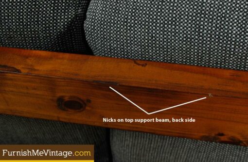 Vintage Rustic Knotty Pine Sofa