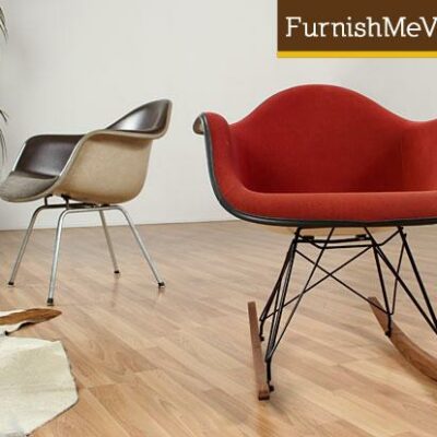 mid century modern Eames fiberglass shell chair RAR