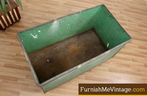 Vintage Industrial Factory Cart Bin