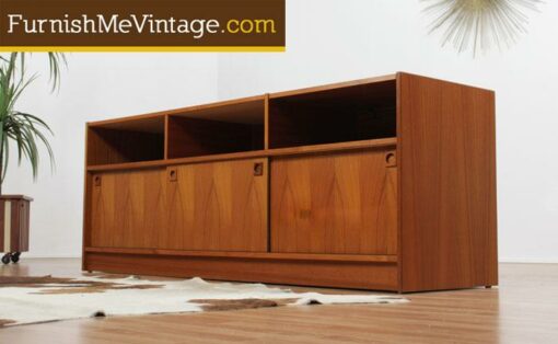 Vintage Danish teak entertainment center