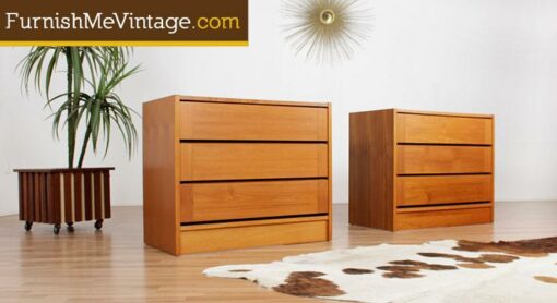 Set of (2) Vintage Danish Teak Chests