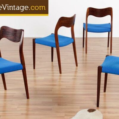 Niels O. Moller Rosewood Dining Chairs Model 71