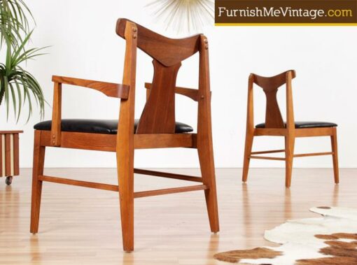 6 Mid Century Modern Stanley Dining Chairs