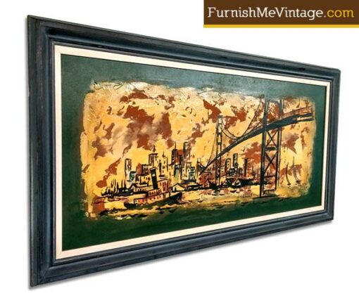 Mid Century Modern San Francisco Bay Painting