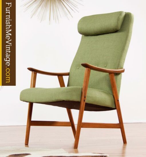 Restored Mid Century Modern Dokka Mobler Arm Chair