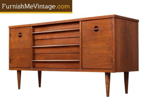 Restored Mid Century Modern Bassett Credenza