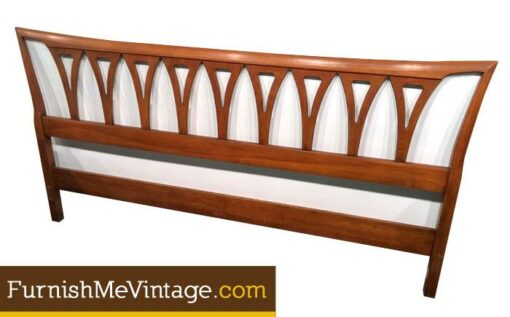Arched Mid Century Modern King Bed Headboard