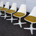 5 Retro Tulip Chairs Mid Century Modern