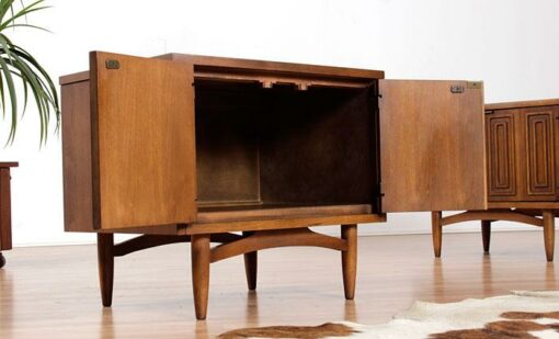 Pair of Mid Century Modern Broyhill Commode Nightstands