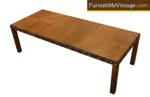 Refinished Vintage Large Lane Brutalist Dining Table