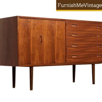 Vintage Hundevad Walnut Danish Modern Credenza