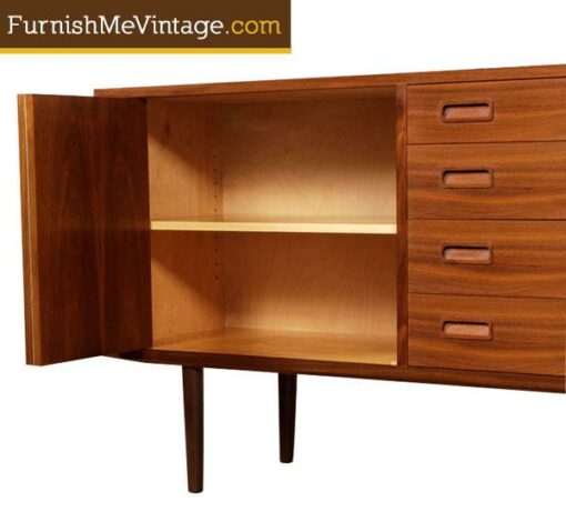 Vintage Hundevad Walnut Danish Modern Credenza