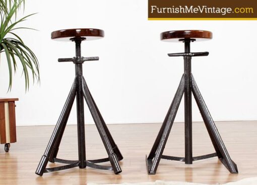 Set of 2 Custom Made Nautical Bar Stools