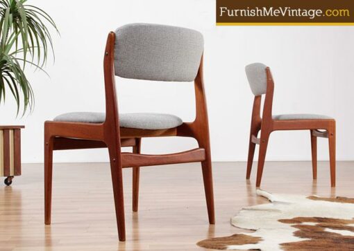 Pair of Restored Benny Linden Teak Chairs