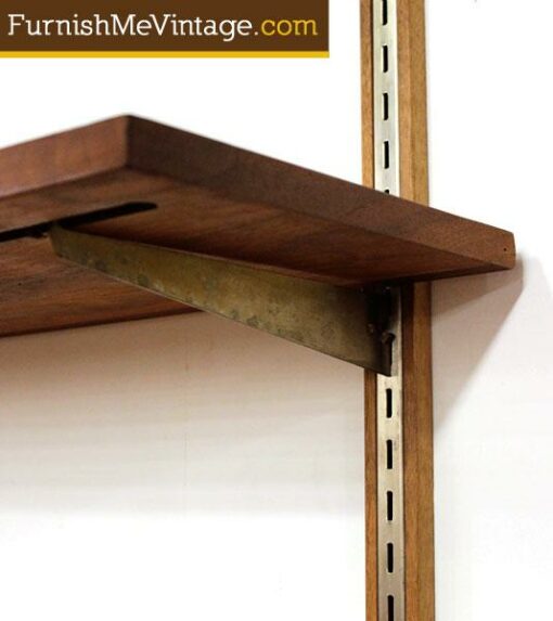 Mid Century Modern Wall Mounted Shelving System