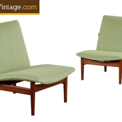 Pair of Restored Mid Century Modern Finn Juhl Chairs