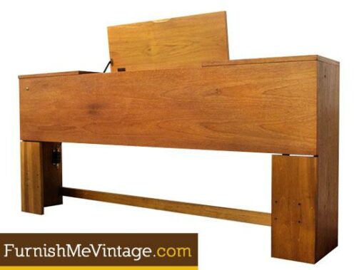 Vintage Danish Teak Queen Size Headboard