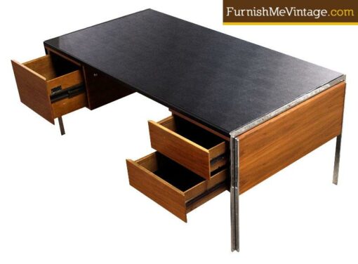 Restored Mid Century Modern Stow Davis Executive Desk