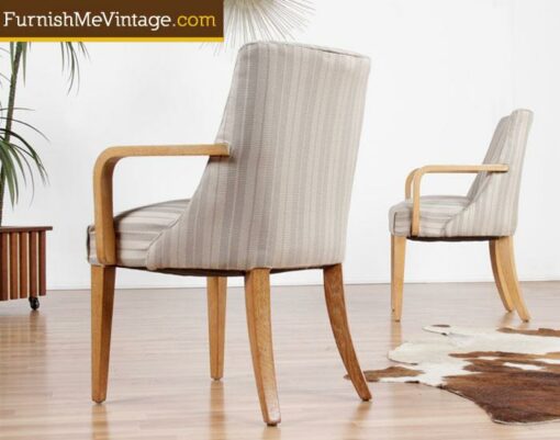 Pair of Restored Vintage Maple Arm Chairs