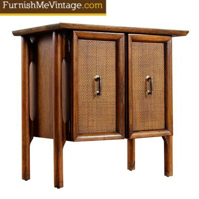 Mid Century Modern Nightstand with Exoskeletal Legs