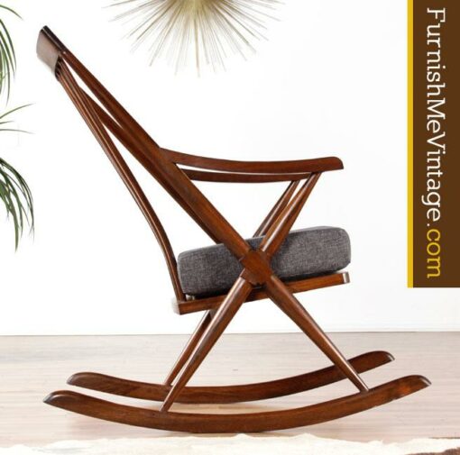 Large Mid Century Modern Rocking Chair