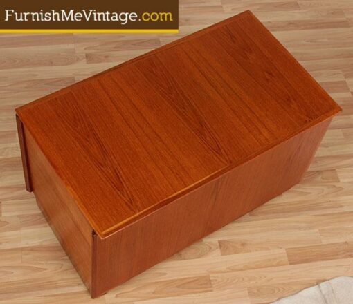 Vintage Teak Blanket Chest