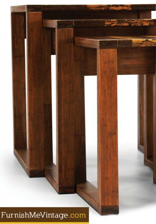 Greenington Magnolia Exotic Bamboo Nesting Tables