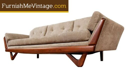 Restored Mid Century Modern Gondola Sofa